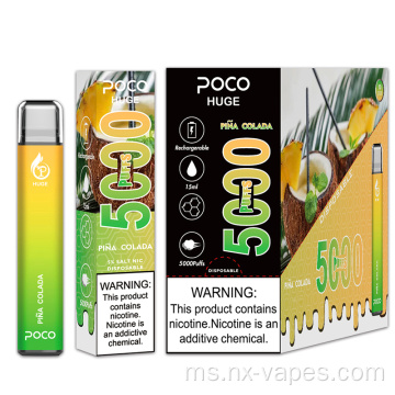Poco 5000 puffs pelupusan vape borong